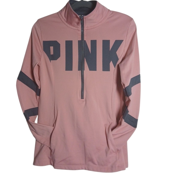 Victoria's Secret PINK Women's Sweatshirt - Pink and Gray Sz XS - Picture 5 of 6